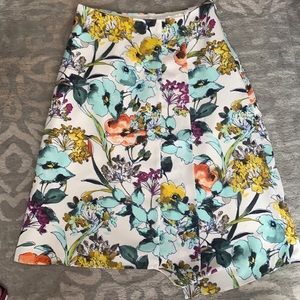 Floral multi-colored skirt